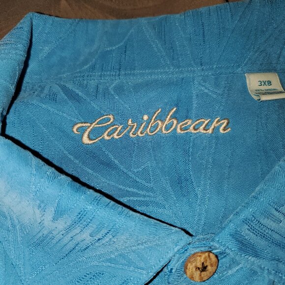 Set of 5 Caribbean Men's Button Down Short Sleeve Shirts- 3X - Picture 3 of 16